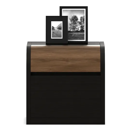 Amazon Bedside Table - Natural Wenge Woodpore