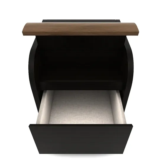 Amazon Bedside Table - Natural Wenge Woodpore