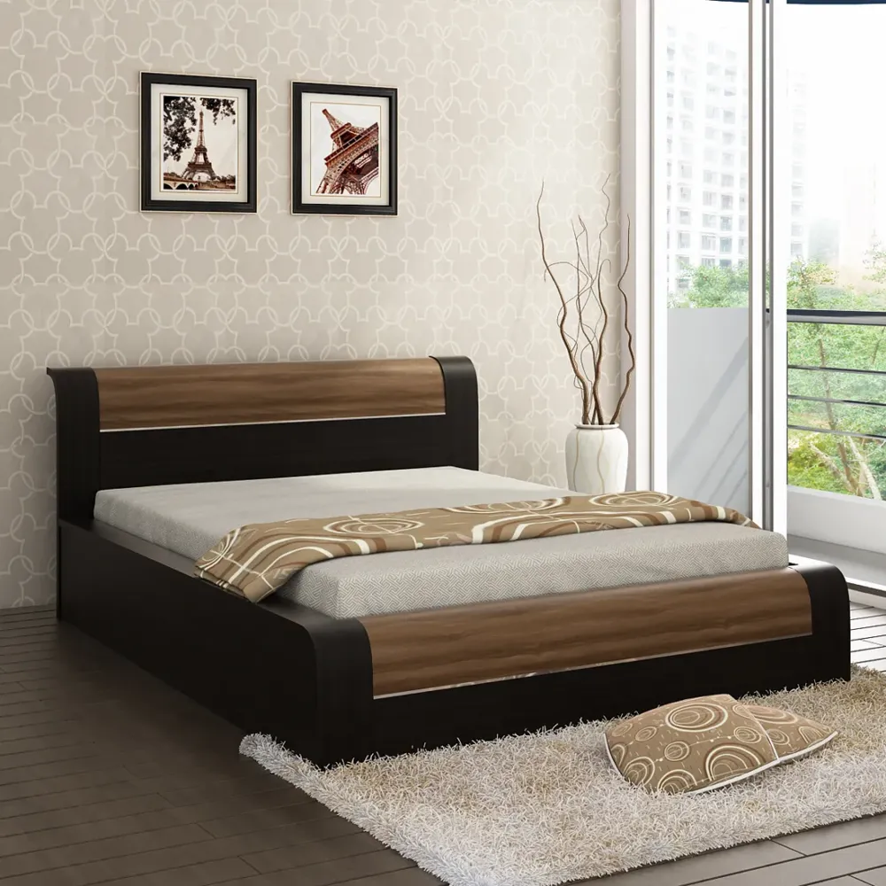 Amazon King Bed With 3/4th Lifton - Natural Wenge