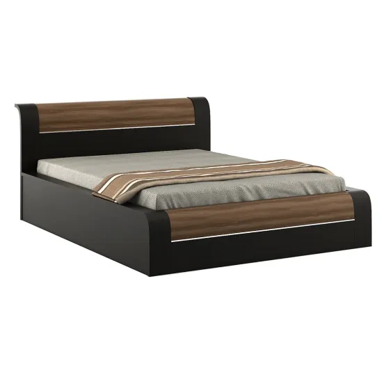 Amazon King Bed With 3/4th Lifton - Natural Wenge