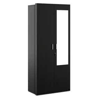 Apex 2 Door Wardrobe With Mirror - Natural Wenge Woodpore
