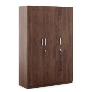 Asta 3 Door Wardrobe W/o Mirror - Sheesham