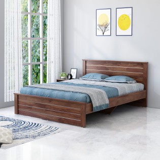 Asta  Queen Bed W/o Storage - Sheesham