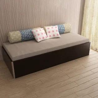 Day Bed V2 With Box Storage - Natural Wenge