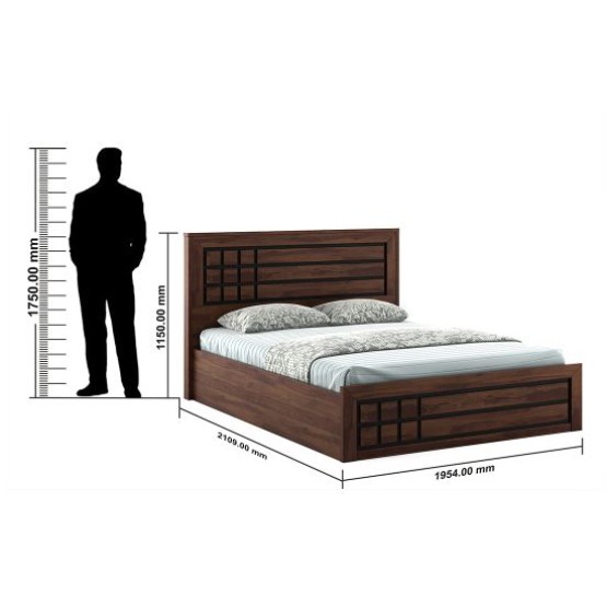Boston V3 King Bed Full Lifton - Sheesham