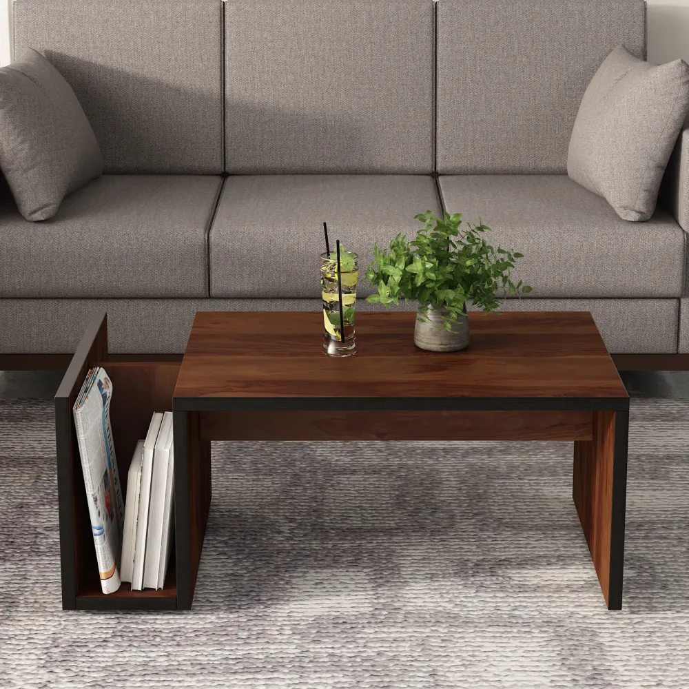 Center Table Ct 105 In Sheesham & Natural Wenge