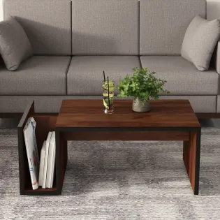 Center Table Ct 105 In Sheesham & Natural Wenge