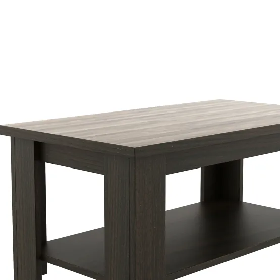 Center Table Ct 111 In Fumed Oak & Vintage Wood