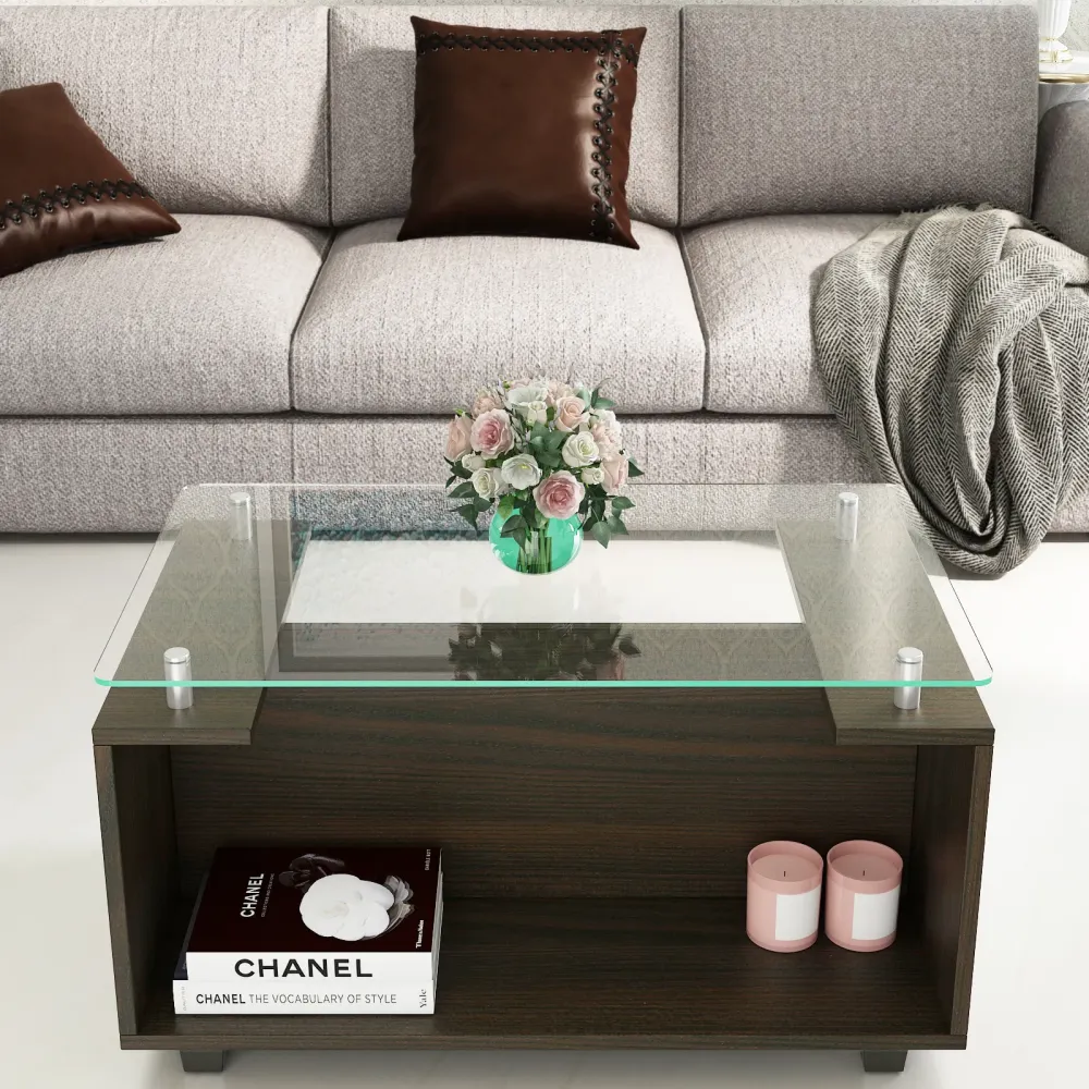 Center Table Ct 112 In Fumed Oak