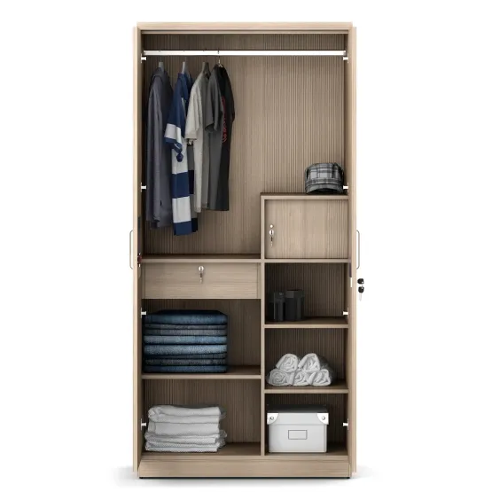 Coral 2 Door Wardrobe - Drift Wood