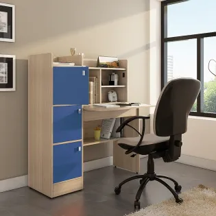 Coral Study Table - Drift Wood Wp