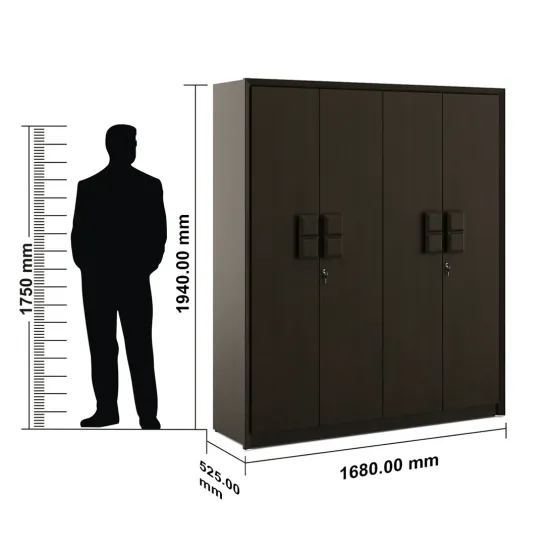 Choco 4 Door Wardrobe - Vermont