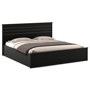 Carnival  King Bed With Box Storage - Natural Wenge Woodpore