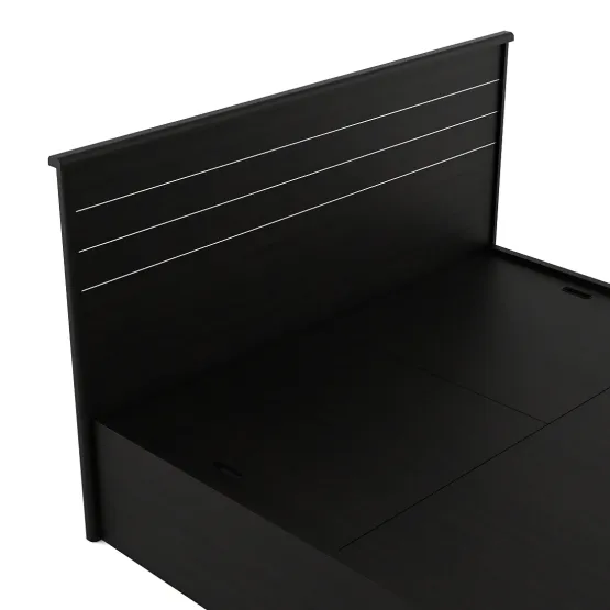 Carnival V2 Queen Bed With 3/4 Lifton - Natural Wenge Woodpore