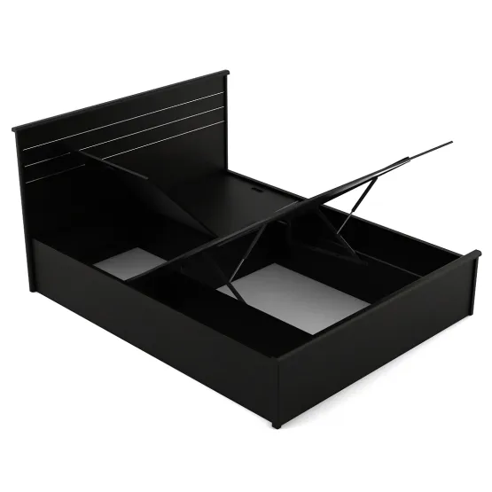 Carnival V2 Queen Bed With 3/4 Lifton - Natural Wenge Woodpore