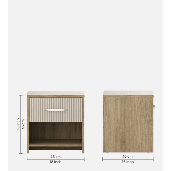 Cleo Bedside-santana Oak & Bamboo Flute