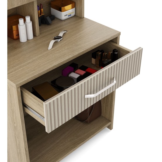 Cleo Dresser-santana Oak & Bamboo Flute