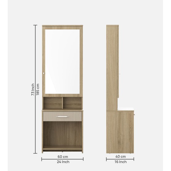 Cleo Dresser-santana Oak & Bamboo Flute