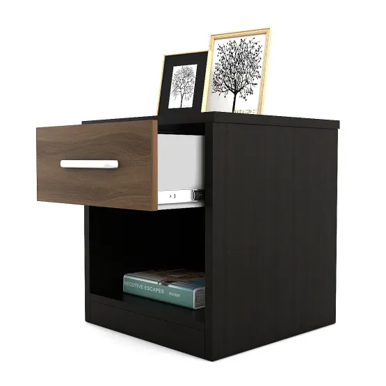 Cosmos Bedside Table - Natural Wenge Woodpore
