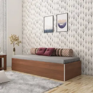 Day Bed V2 With Box Storage - Walnut Rigato Woodpore