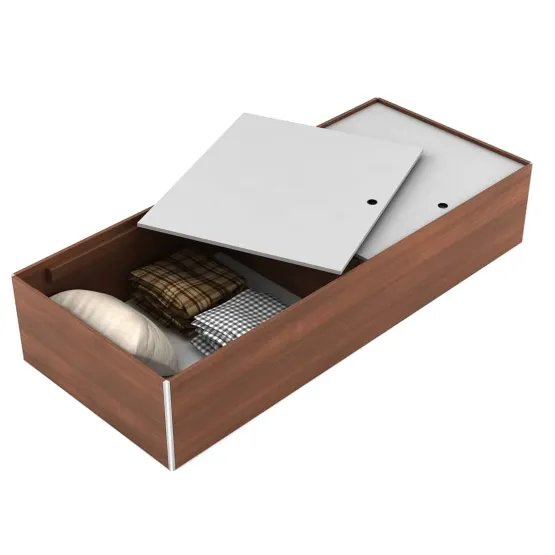 Day Bed V2 With Box Storage - Walnut Rigato Woodpore