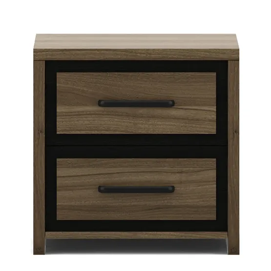 Dublin Bedside Table - Lyon Walnut
