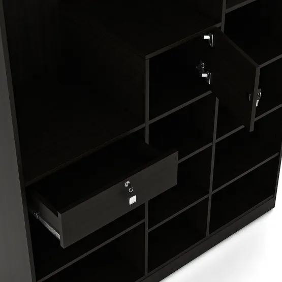 Grace 3 Door Wardrobe - Natural Wenge Woodpore