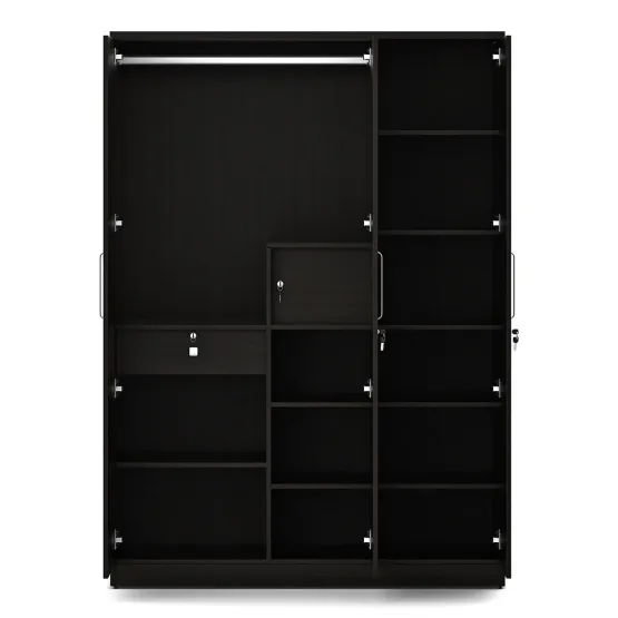 Grace 3 Door Wardrobe - Natural Wenge Woodpore