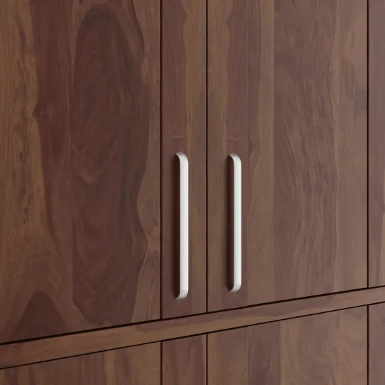 Grace 3 Door Wardrobe Without Mirror With Loft -sheesham