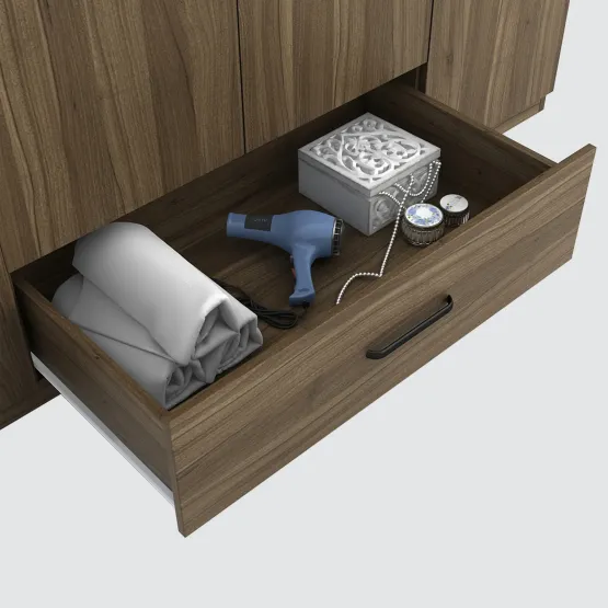 Hover 4 Door Wardrobe Without Mirror-lyon Walnut & Natural Wenge