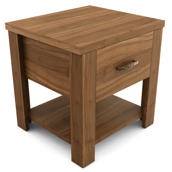 Harmony Bedside With One Drawer - Natural Teak