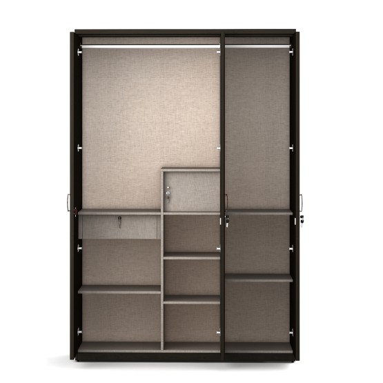 Harmony 3 Door Wardrobe Without Mirror - Vermount - Woodpore