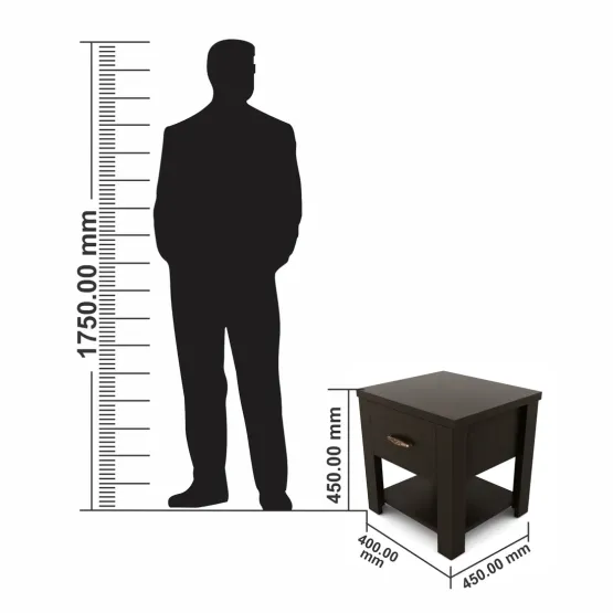 Harmony Bedside With One Drawer - Vermount - Woodpore