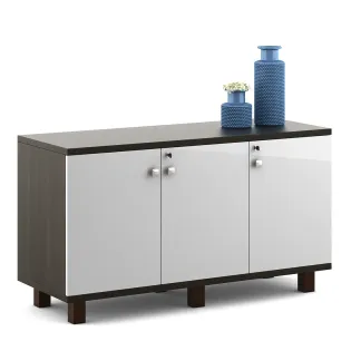 Icon Low Height Storage Small - Fumed Oak