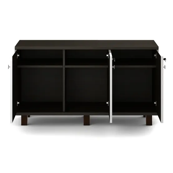 Icon Low Height Storage Small - Fumed Oak