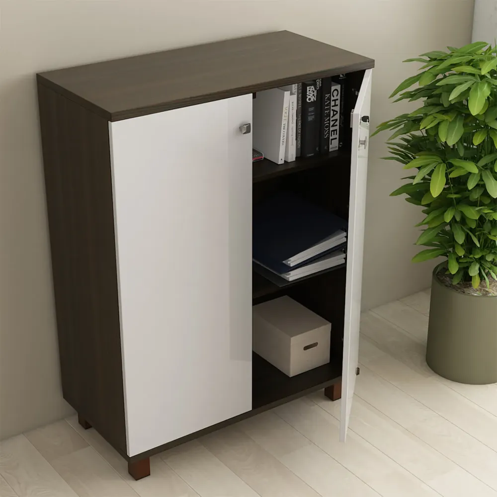 Icon Mid Height Storage Extra Small - Fumed Oak