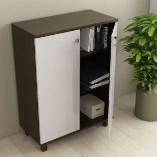 Icon Mid Height Storage Extra Small - Fumed Oak