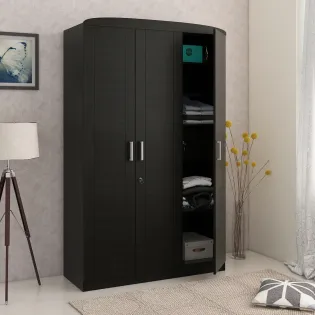 Imperial 3 Door Wardrobe - Natural Wenge Woodpore