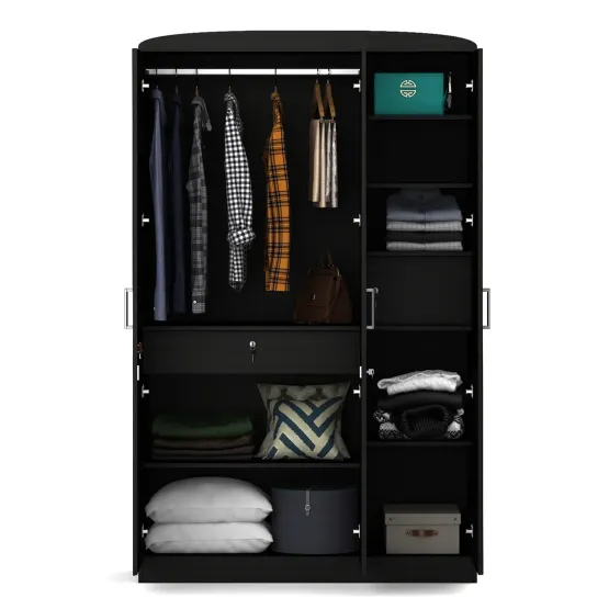 Imperial 3 Door Wardrobe - Natural Wenge Woodpore