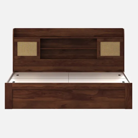 Jude Queen Bed With Box Storage - Sheesham