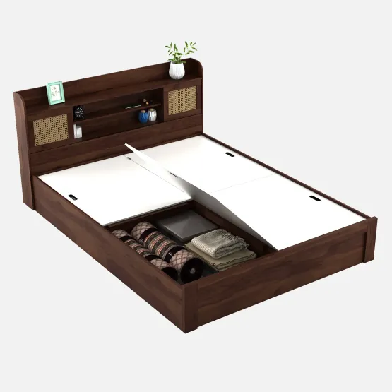 Jude Queen Bed With Box Storage - Sheesham