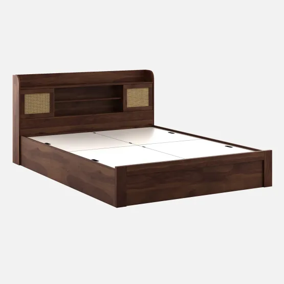 Jude Queen Bed With Box Storage - Sheesham