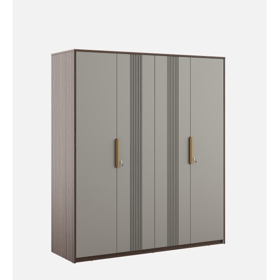 Adore 4 Door Wardrobe-sahara Beige & Dark Brown Eucalyptus