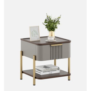 Adore Bedside-sahara Beige & Dark Brown Eucalyptus