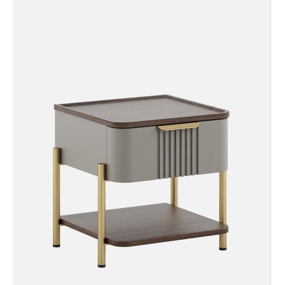 Adore Bedside-sahara Beige & Dark Brown Eucalyptus