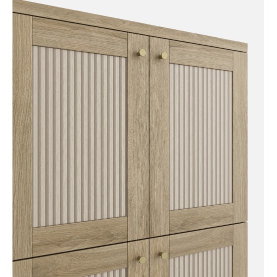 Baxton (shc01) Shoe Cabinet - Santana Oak