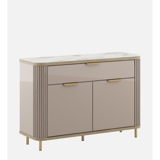 Console Unit Bella-ceramic Grey & Sebastian Oak