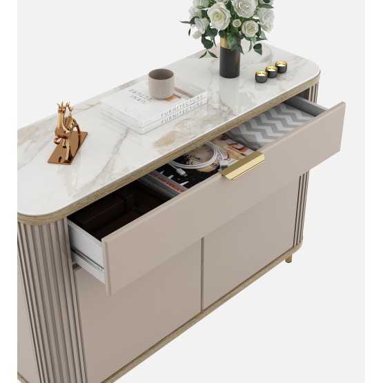 Console Unit Bella-ceramic Grey & Sebastian Oak