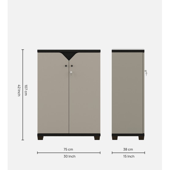 Maxwell (shc03) Shoe Cabinet - Natural Wenge