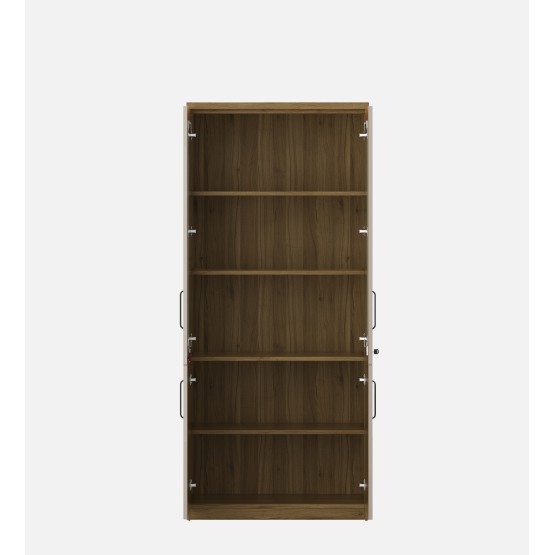 Woodland Bookcase - Hg Cashmere (hg/matt) & Natural Teak